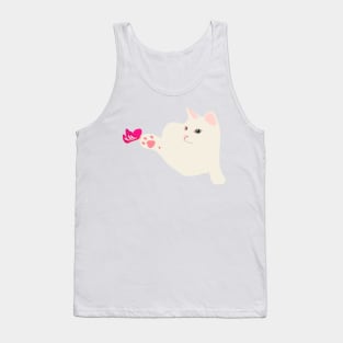 Cat and Butterfly Tank Top